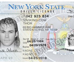 New York (NY) Drivers License- Scannable Fake ID